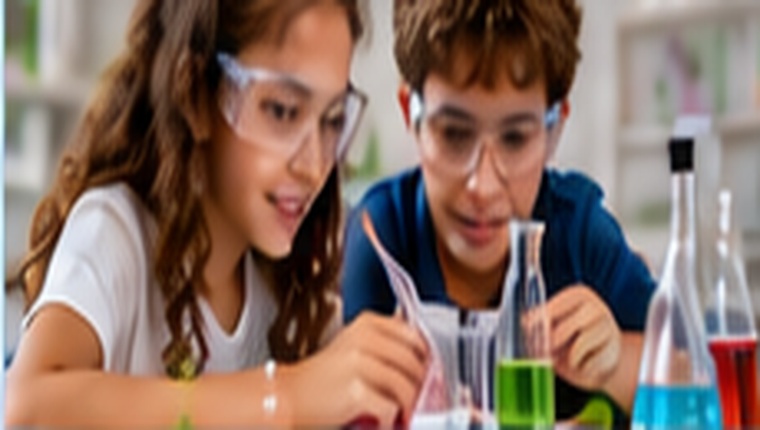 Students conducting a science activity